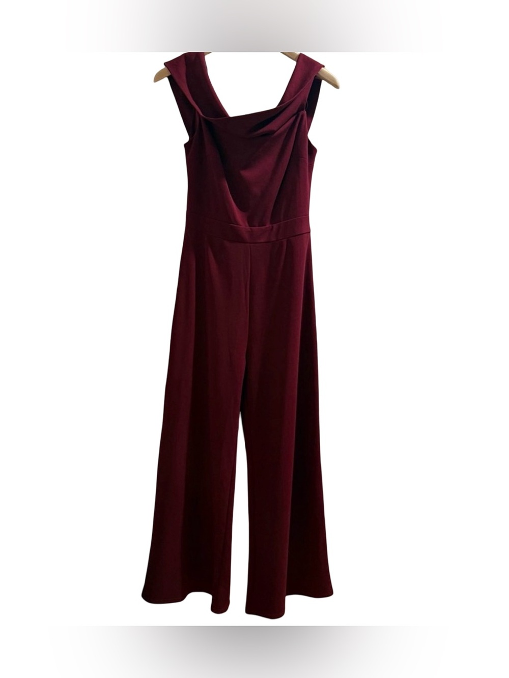 Papaya Sleeveless Wide-Leg Jumpsuit in Burgundy Wine